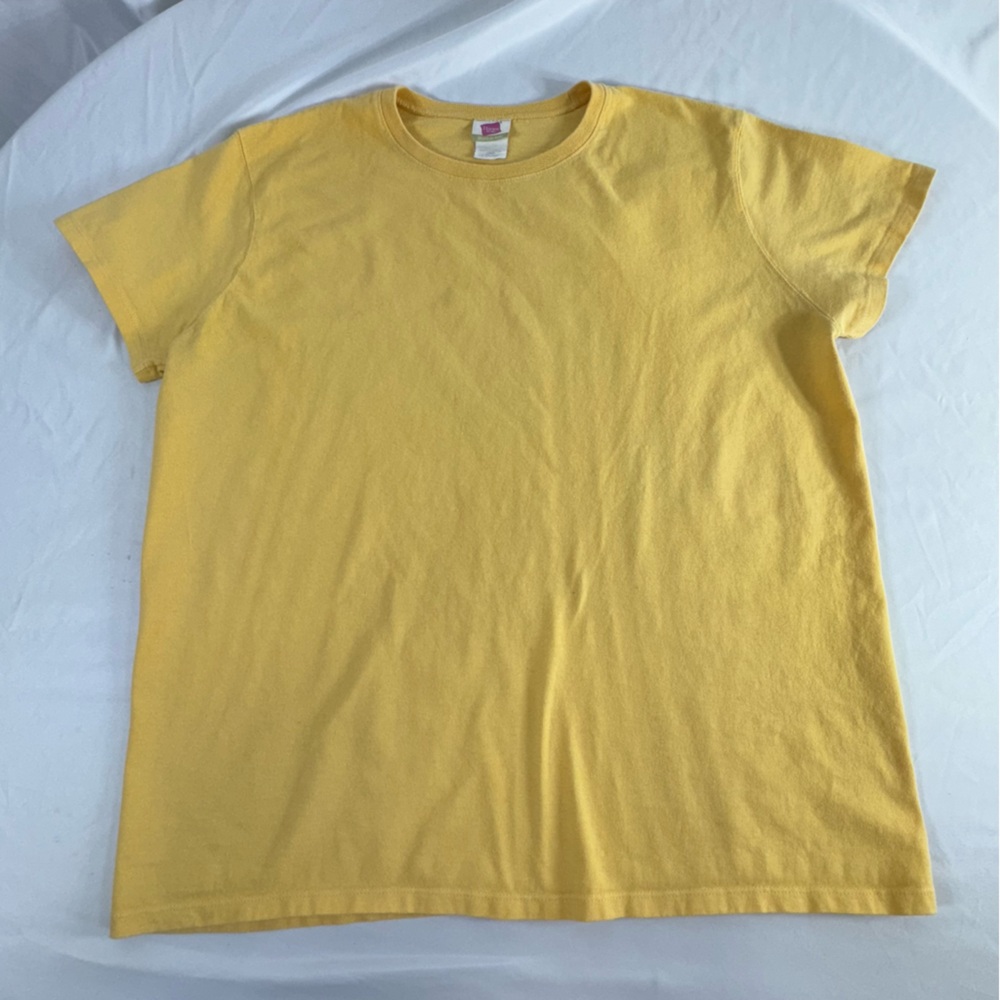 Hanes Her Way Yellow Short Sleeve Lifestyle Tee
